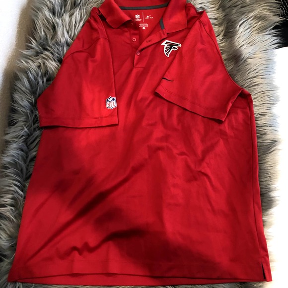 new nfl onfield nike dri-fit red atlanta falcons polo size extra large XL - Picture 1 of 3